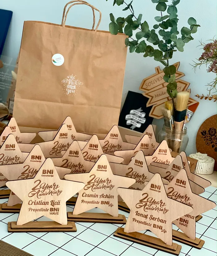 Trofee stea pentru aniversarea unei comunități de afaceri